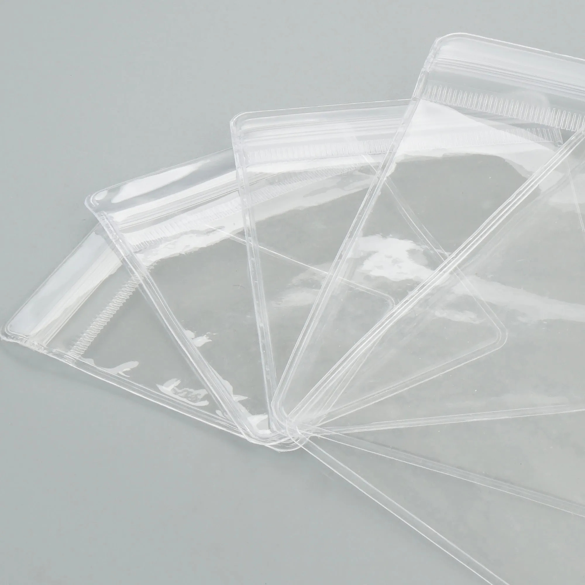 100 count Reusable Clear PVC transparent Zip Lock Jewelry Bag Eco-friendly Multi-sizes available