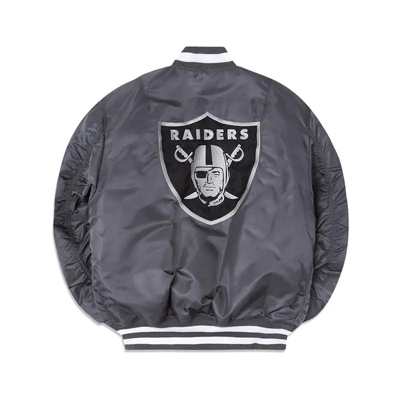 [13118245] Las Vegas Raiders Reversible Grey Men's Jacket