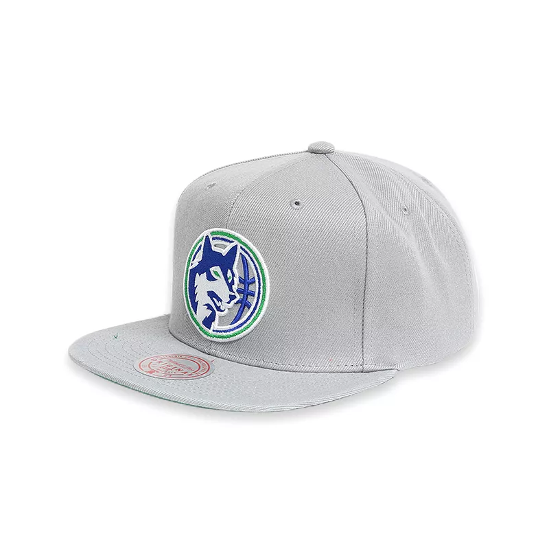 [6HSSJS19079-MTIGREY] Minnesota Timberwolves Grey Men's Snapback