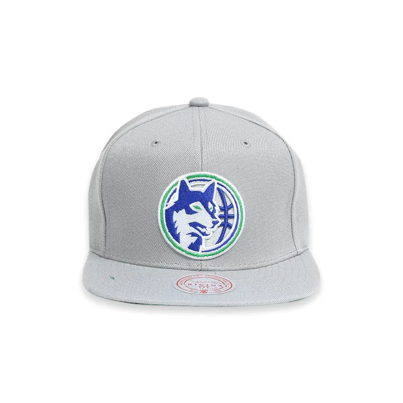 [6HSSJS19079-MTIGREY] Minnesota Timberwolves Grey Men's Snapback