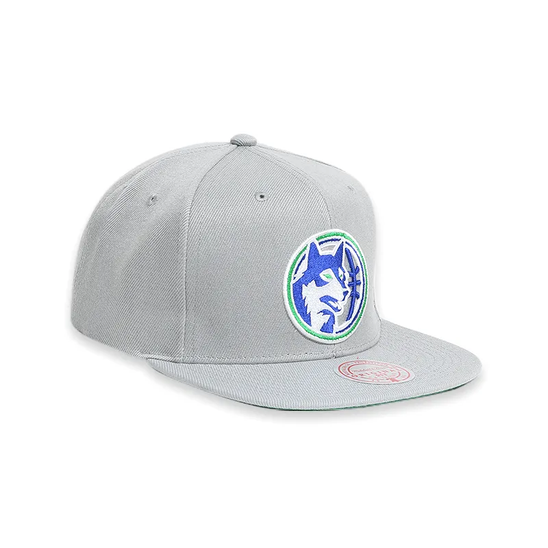 [6HSSJS19079-MTIGREY] Minnesota Timberwolves Grey Men's Snapback