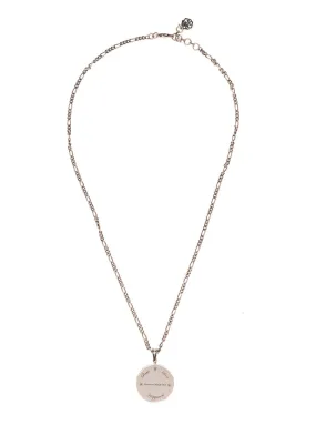 Alexander McQueen Slogan Engraved Necklace