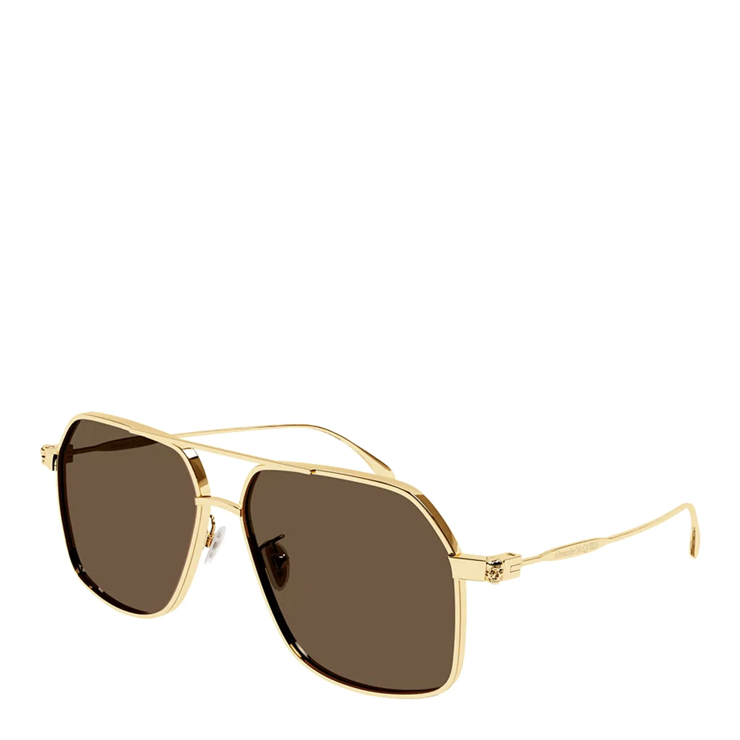 AMQ AM0372S Sunglasses, Gold/Brown