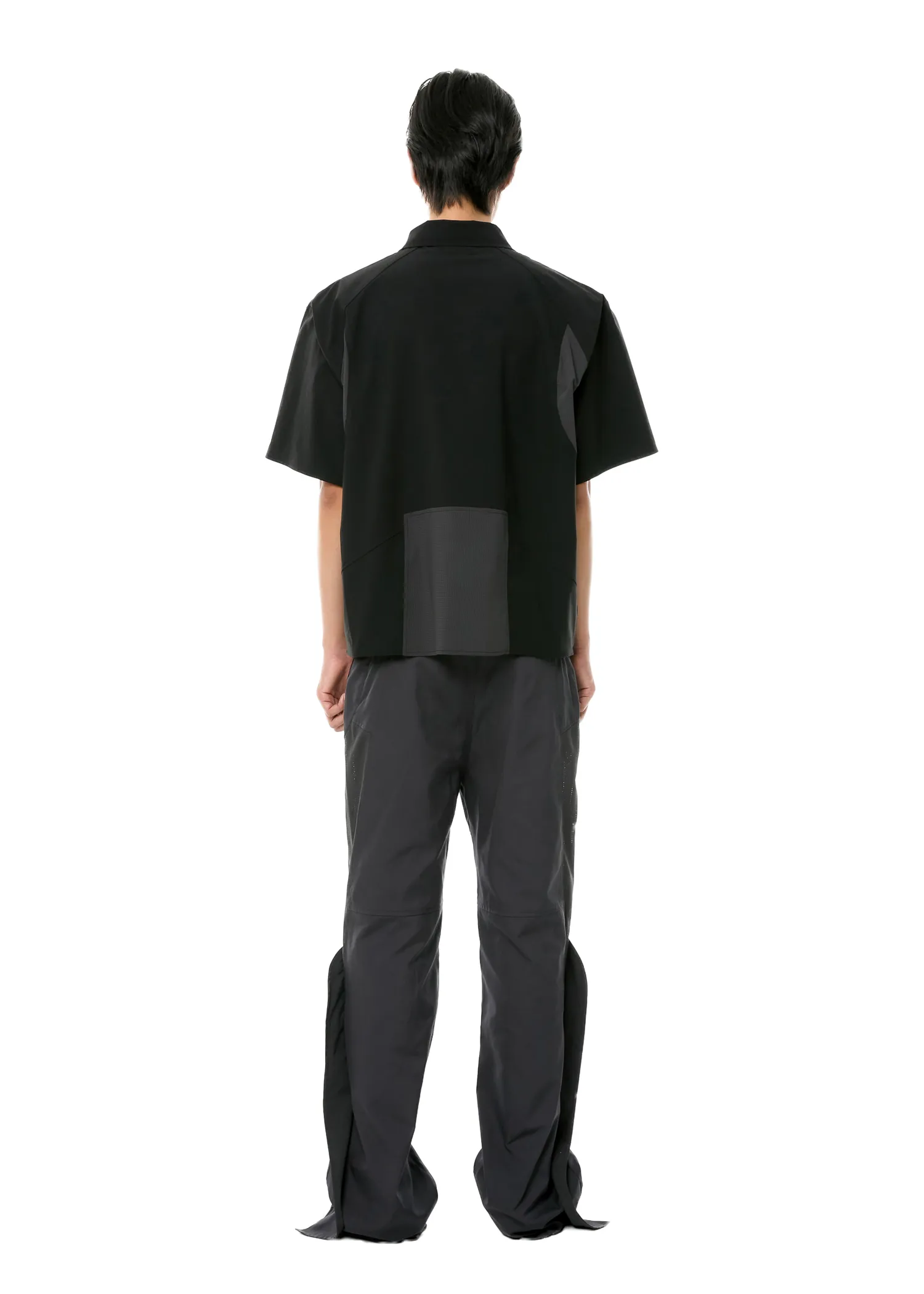 ANOTHERYOUTH  |●ANOTHERYOUTH● 002-23 panel half shirts - black