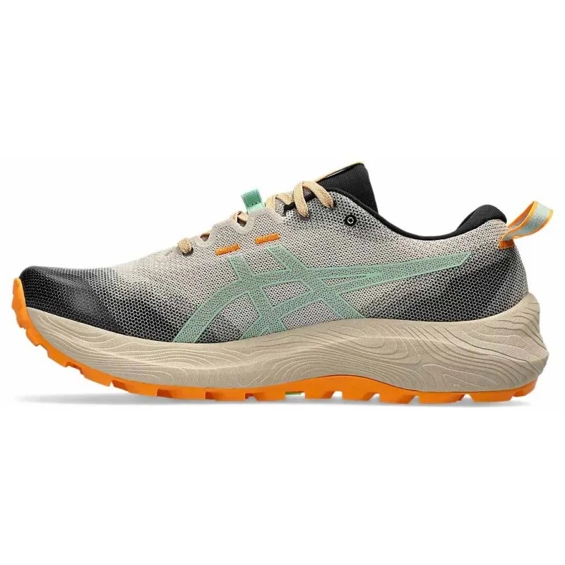 ASICS GEL TRABUCO 12 FEATHER GREY/DARK MINT FOR MEN'S