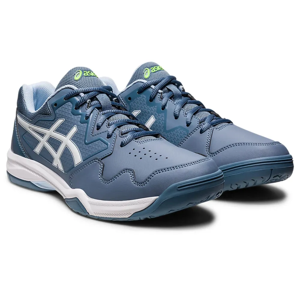 ASICS Men's Gel-Dedicate 7 Tennis Shoe (Steel Blue/White)