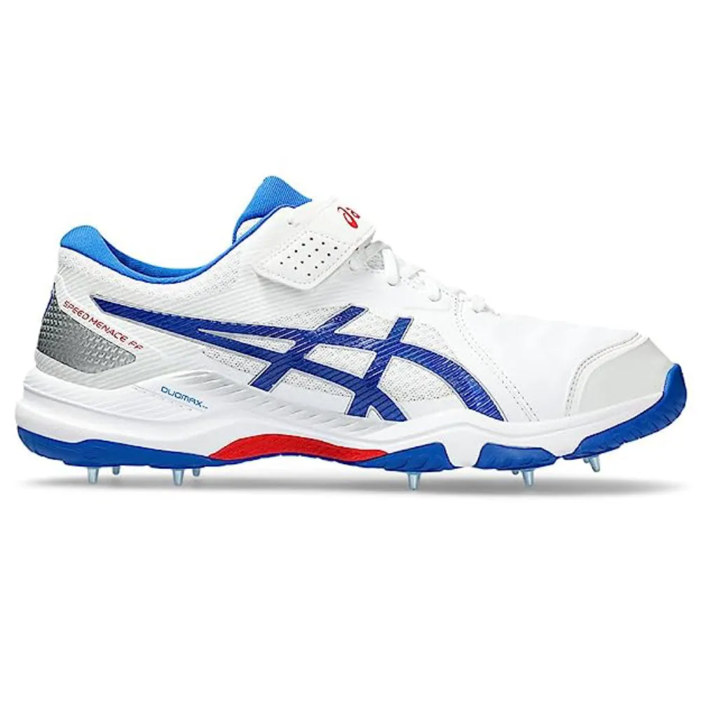 ASICS Men's Speed Menace FF Cricket Shoe (White/Tuna Blue)