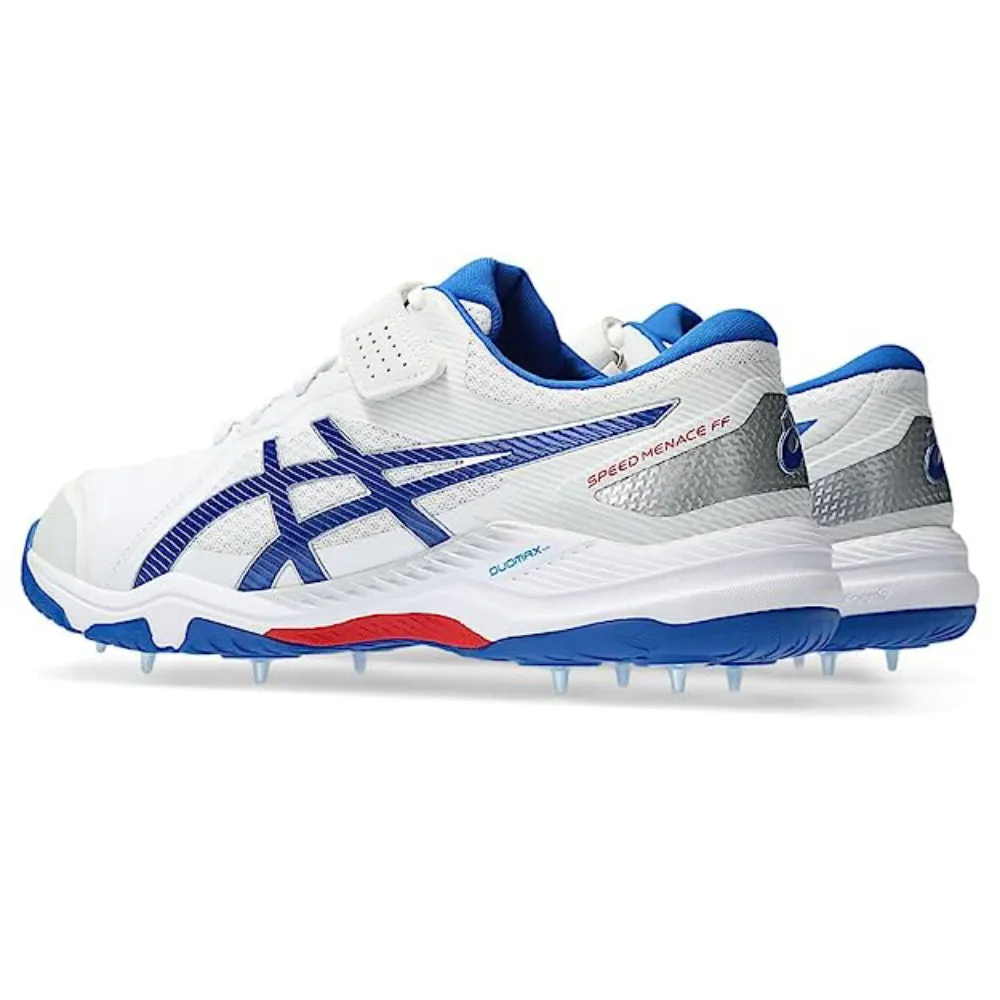 ASICS Men's Speed Menace FF Cricket Shoe (White/Tuna Blue)