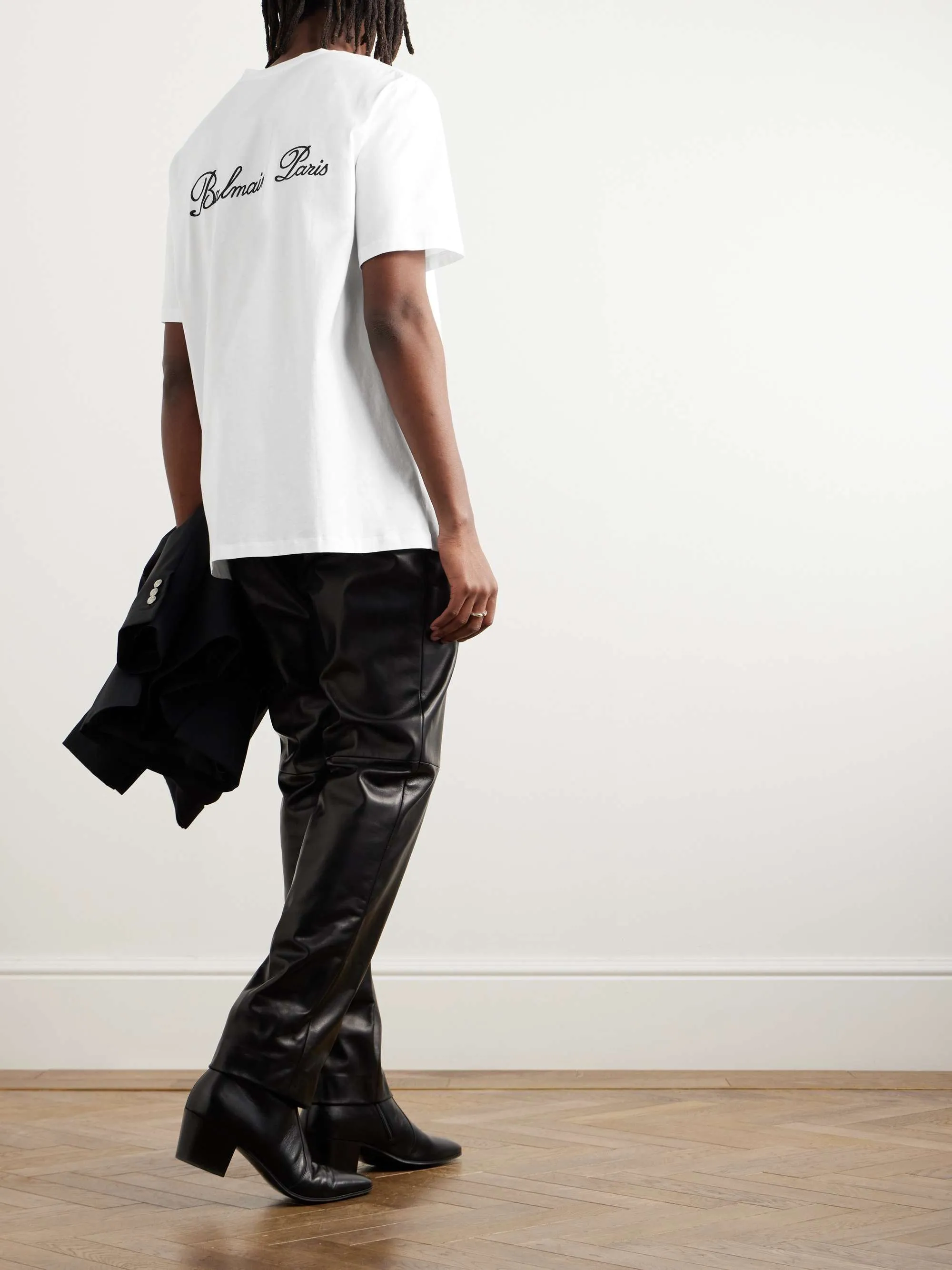 BALMAIN  |Cotton Short Sleeves Logo Luxury T-Shirts