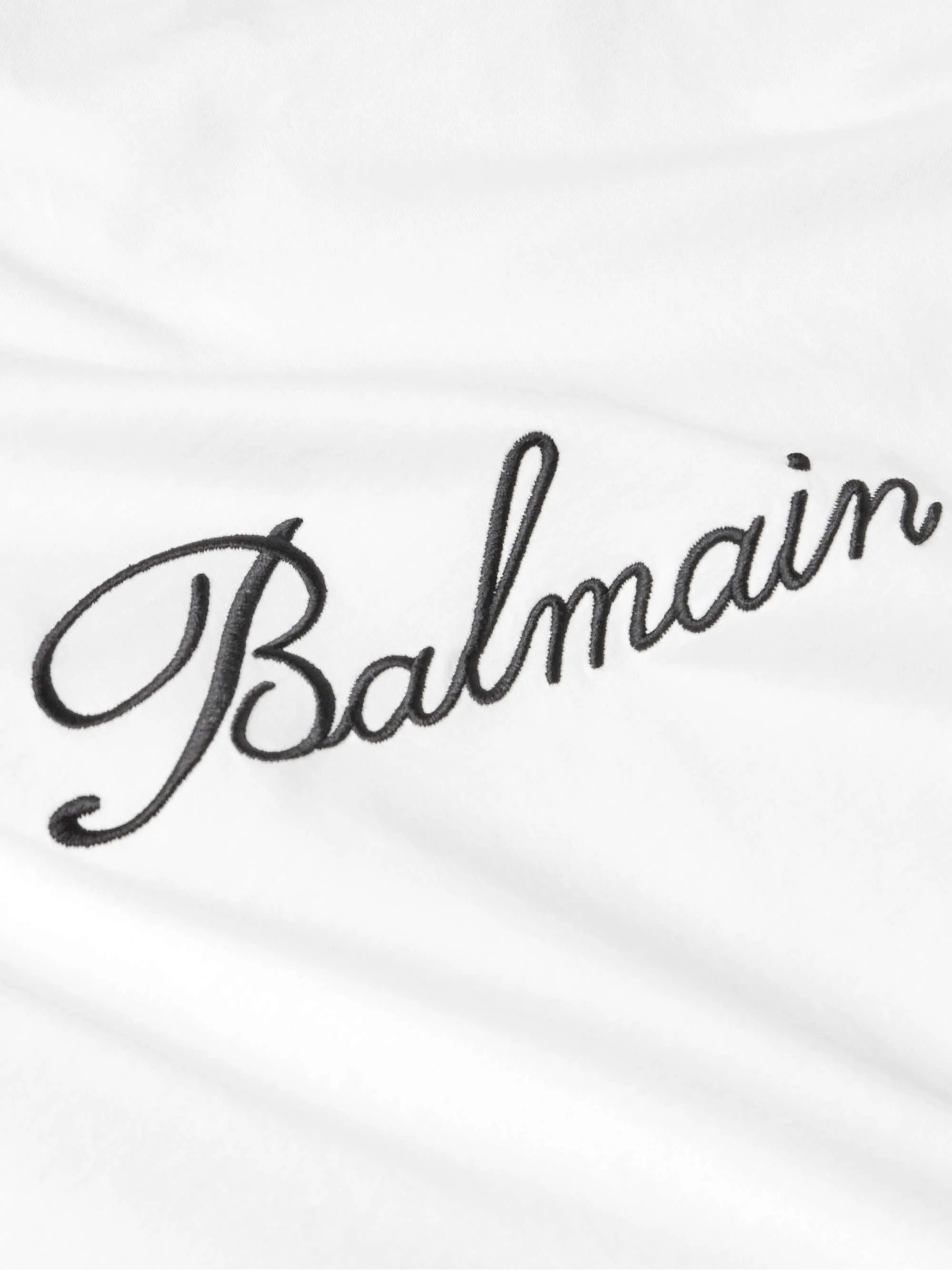 BALMAIN  |Cotton Short Sleeves Logo Luxury T-Shirts