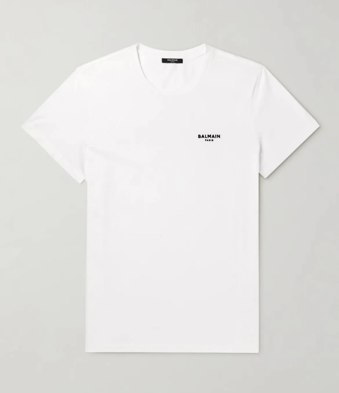 BALMAIN  |Crew Neck Cotton Short Sleeves Logo Luxury