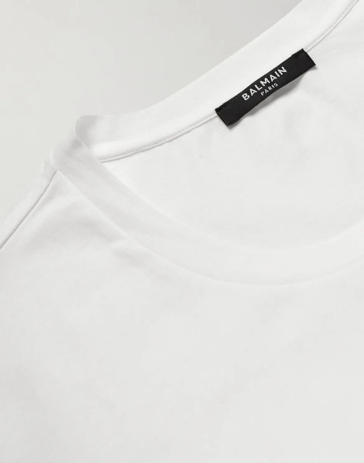 BALMAIN  |Crew Neck Cotton Short Sleeves Logo Luxury