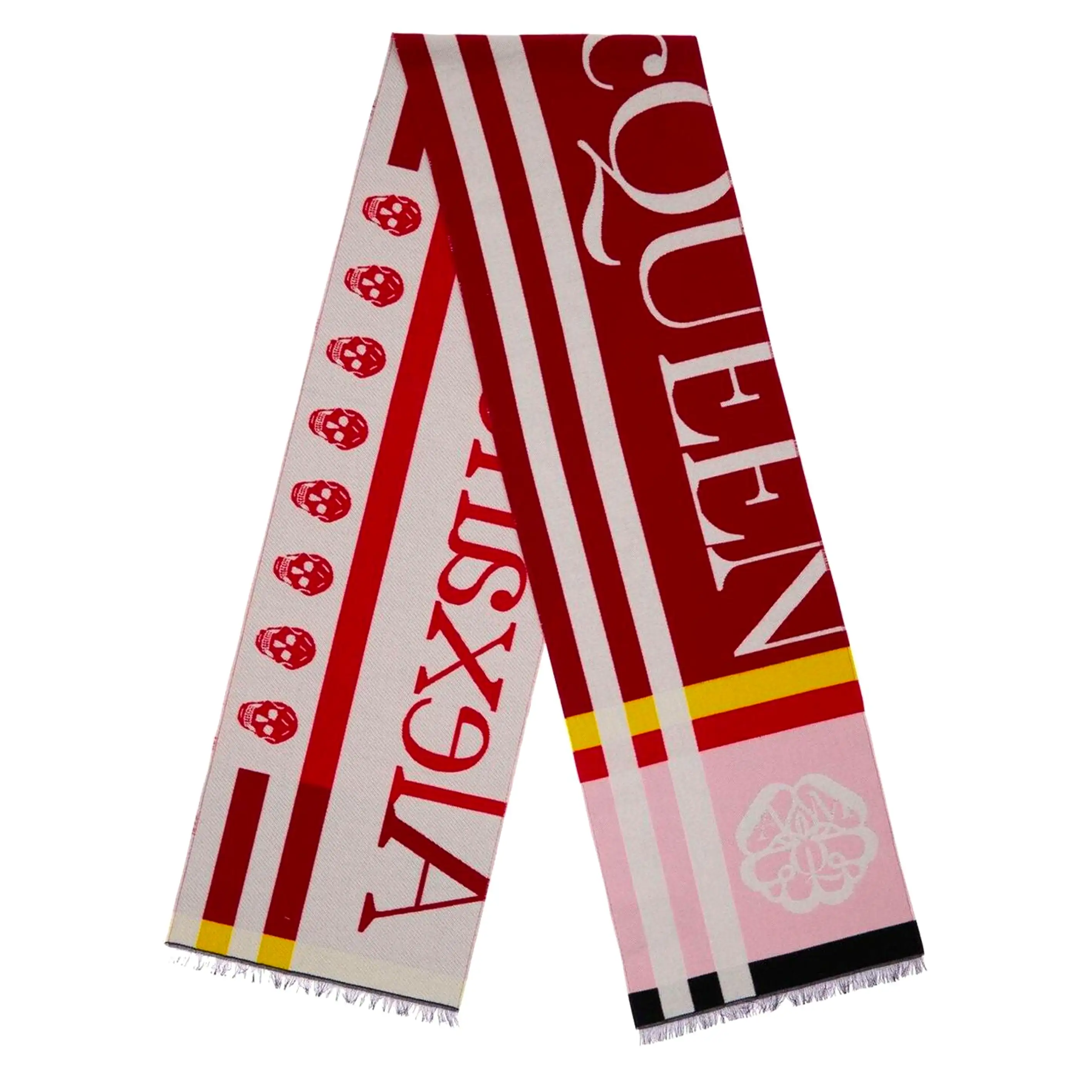 Block Logo Scarf, Bordeaux/Red