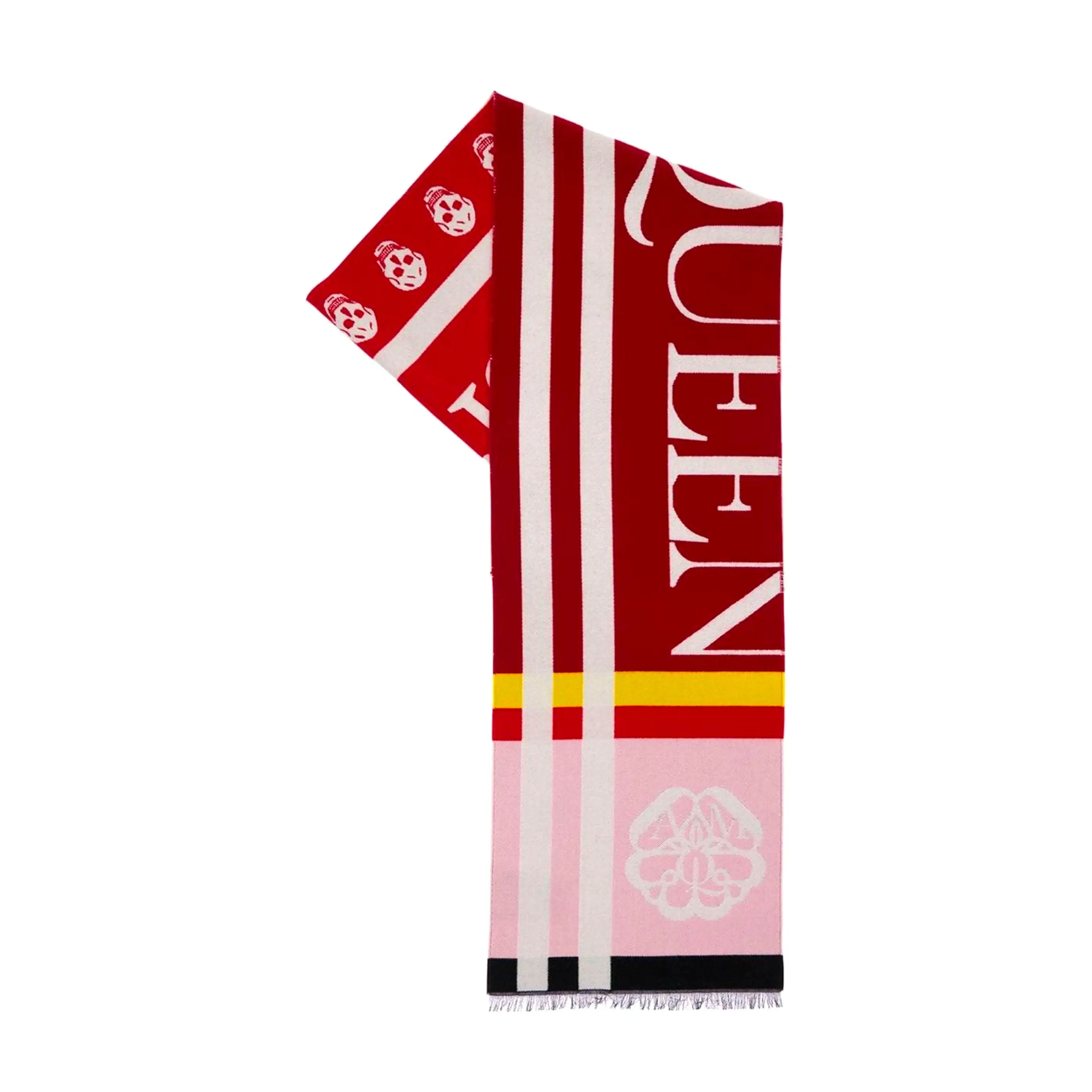 Block Logo Scarf, Bordeaux/Red