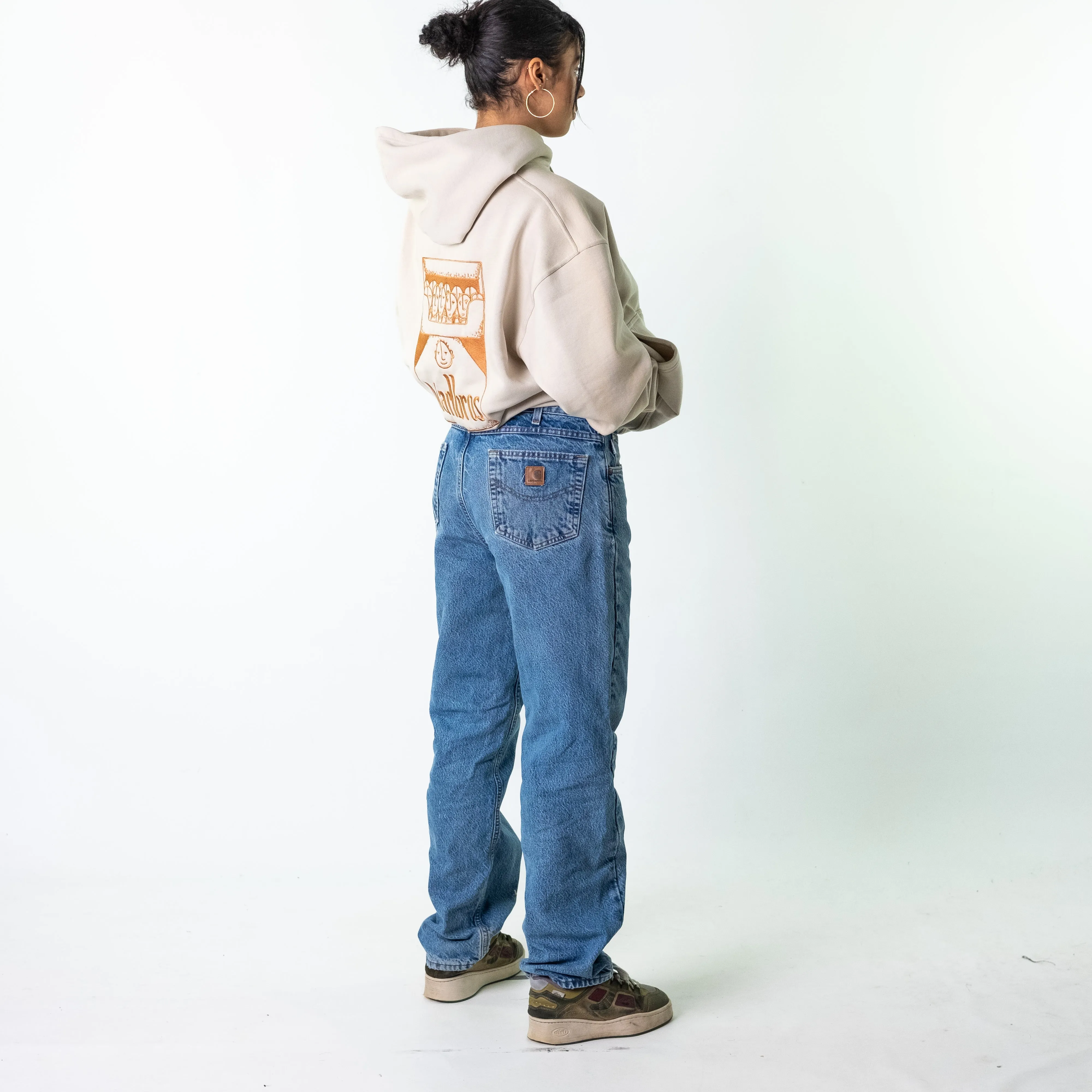 Blue Denim 90s Carhartt  Cargo Skater Trousers Pants Jeans (33x34)