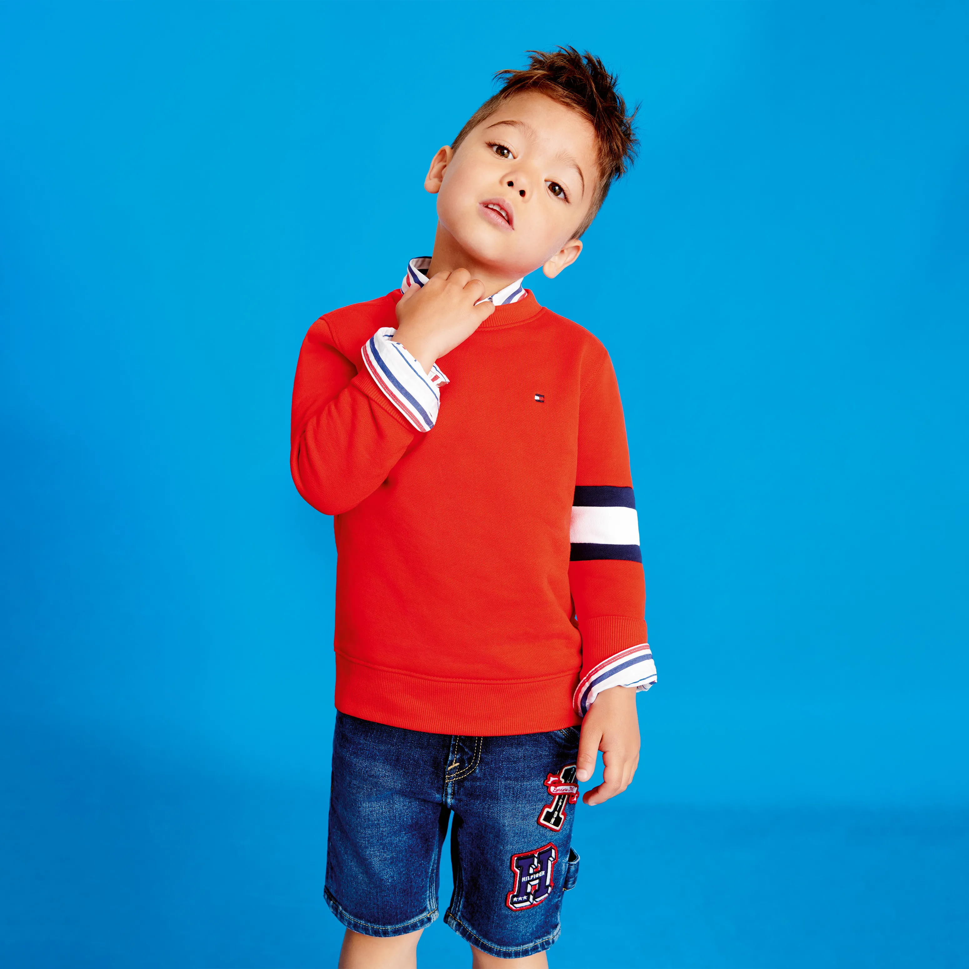 Boys 0-2 Flag Sleeve Sweatshirt | Hoodies | Tommy Hilfiger