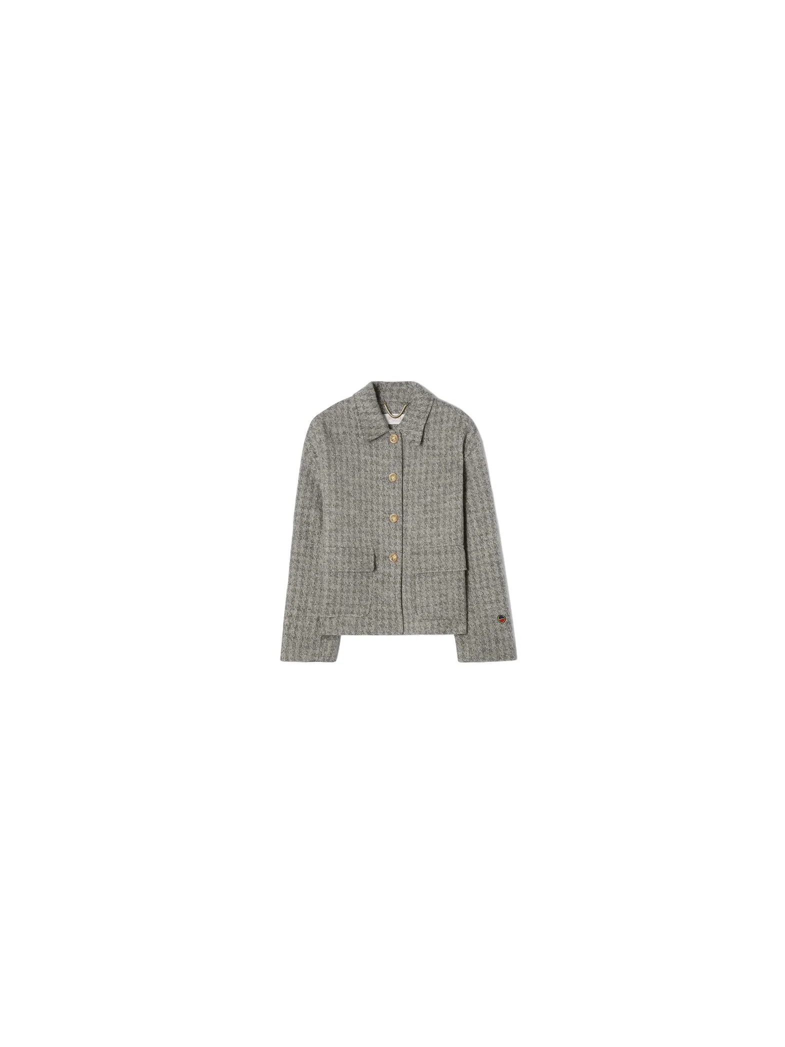 BUSNEL JACKET BECKY DOGTOOTH GREY MELANGE