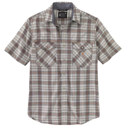 Carhartt 105198 - Relaxed Fit Lightweight Snap Front Short Sleeve Plaid Shirt