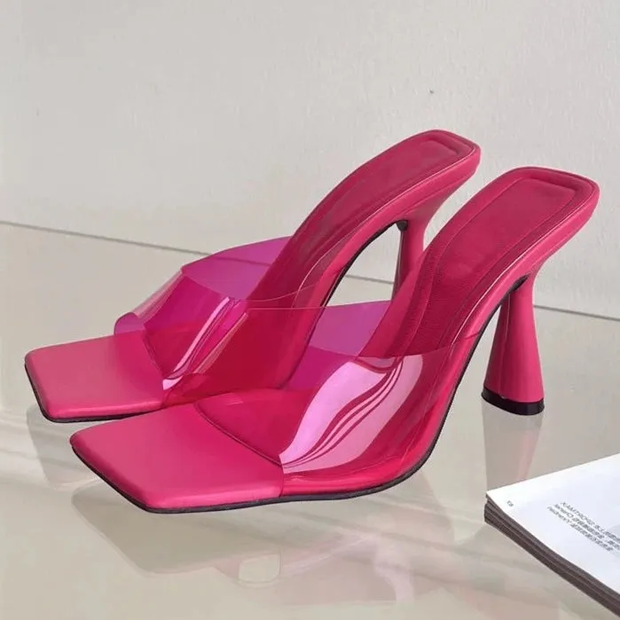 Carissa Square Toe Jelly Heel