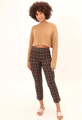 Carnaby Kick Crop-Cottage Check