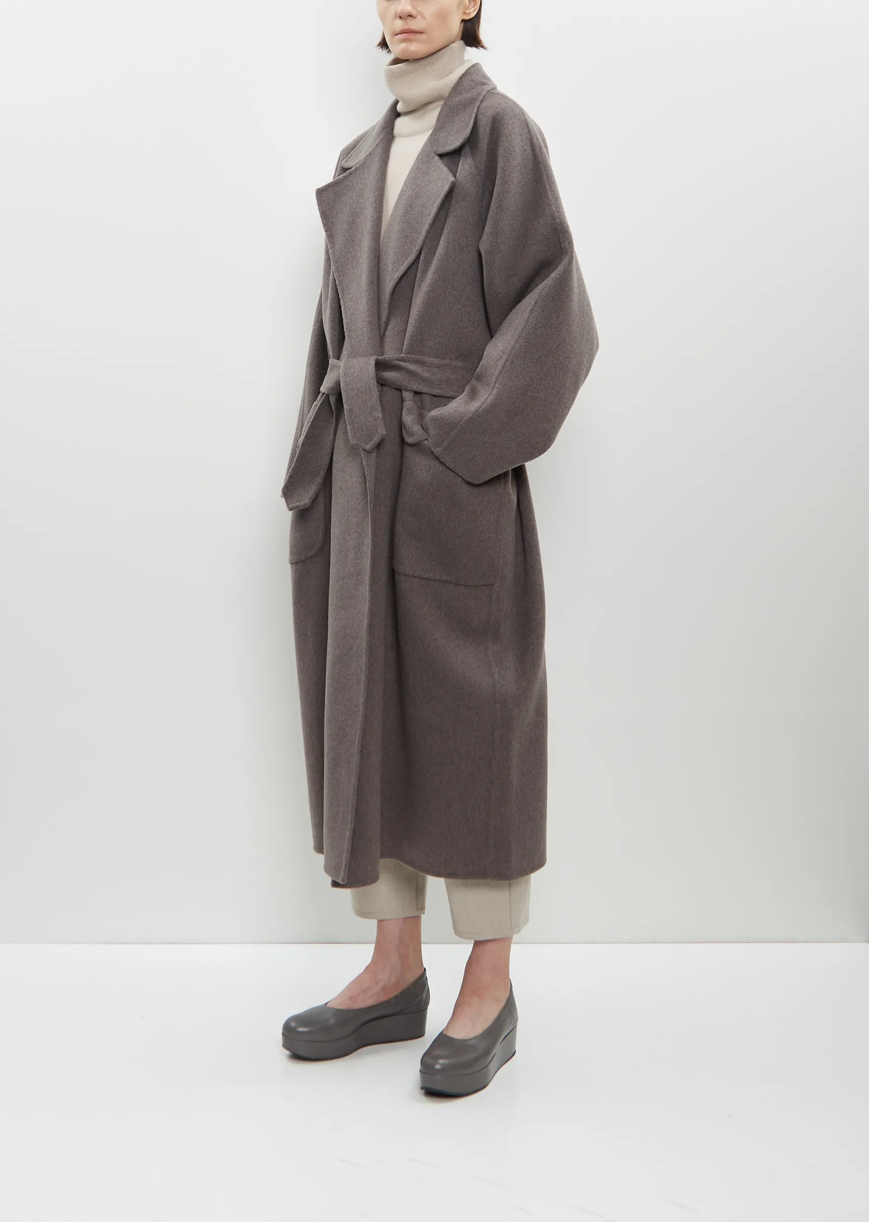 Cashmere Oversized Double Trench Coat