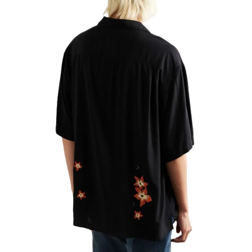 CELINE  |Flower Patterns Short Sleeves Logo Luxury Shirts