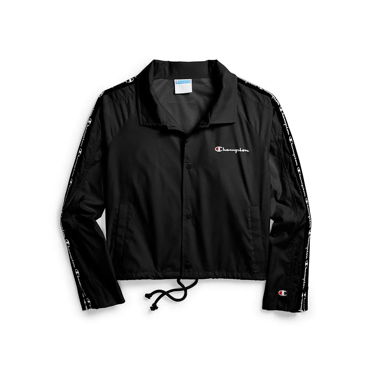 Champion Cropped Coaches Jacket Black Women JL8501-550305-003