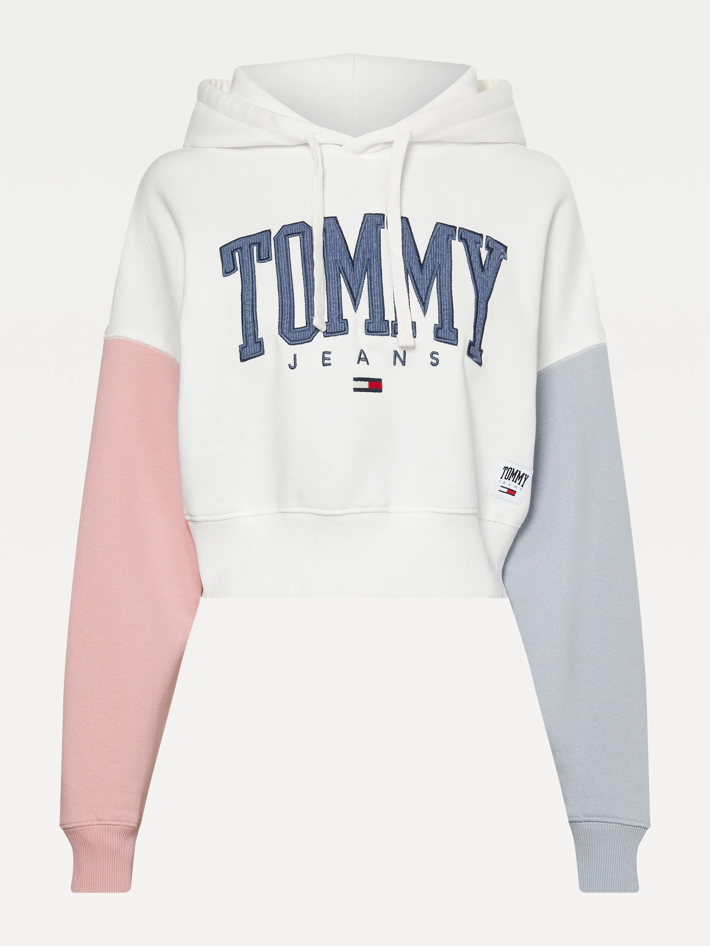 College Crop Colour-Block Hoodie |  Hoodies |  Tommy Hilfiger