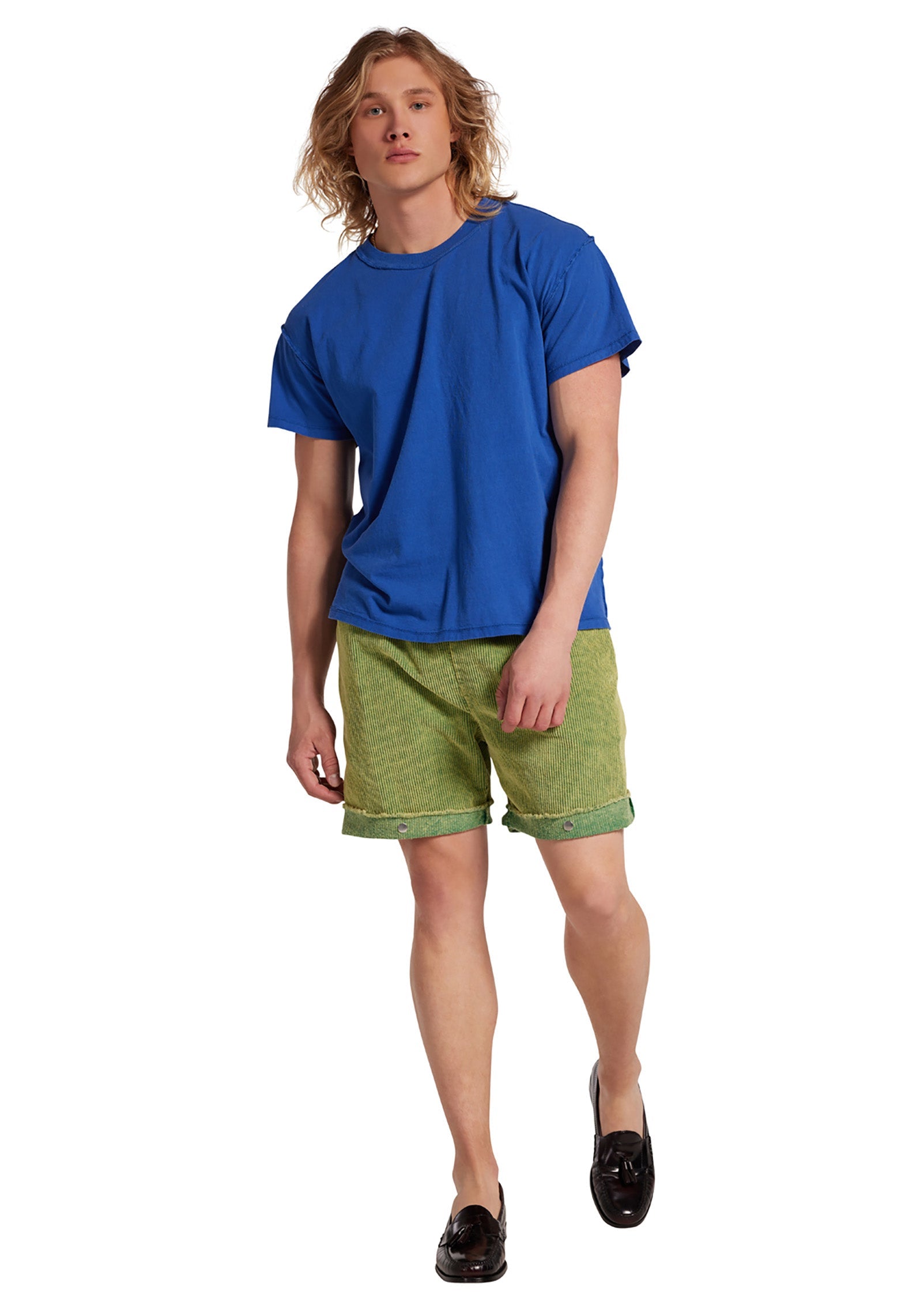 Corduroy Snap Front Short