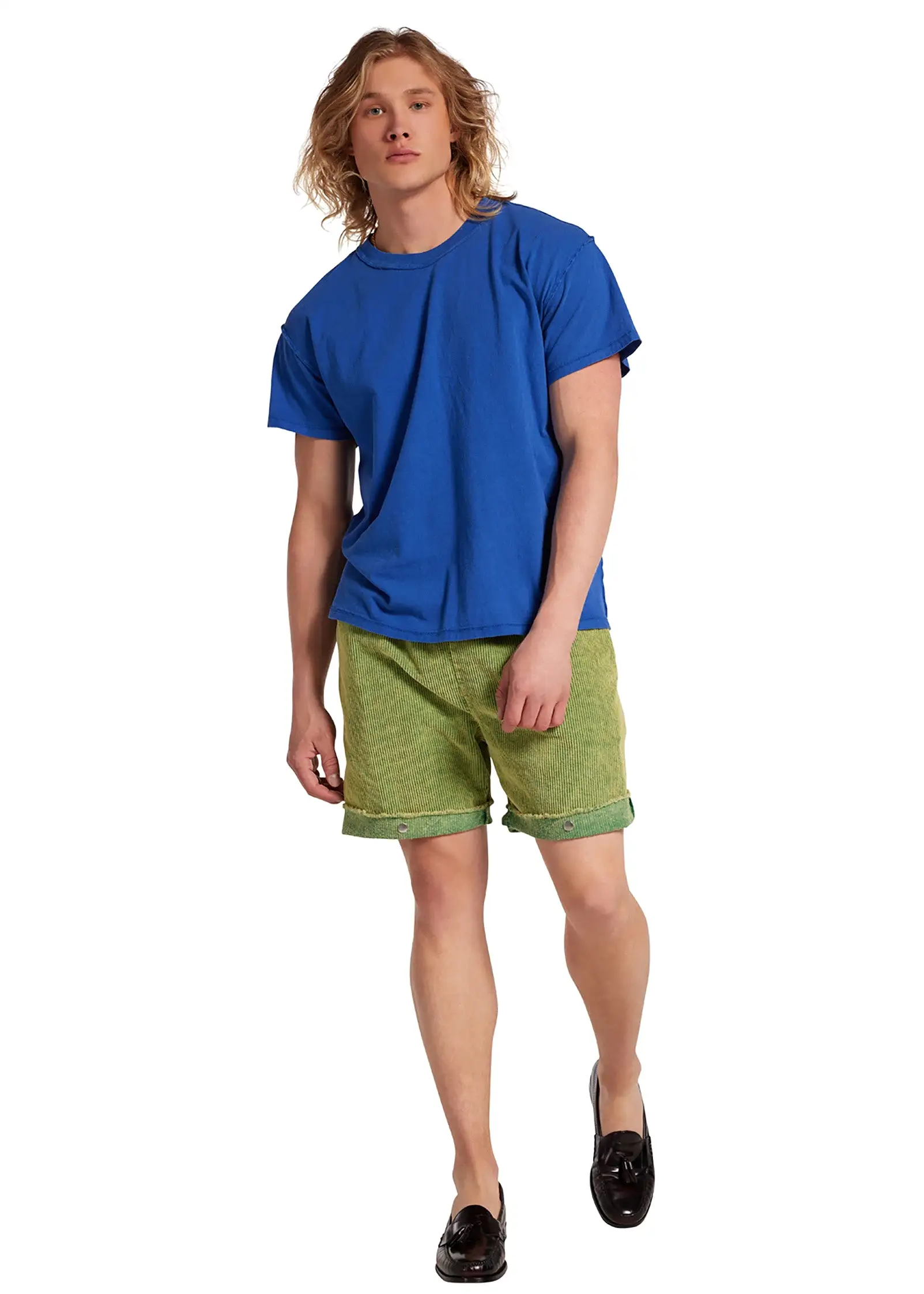 Corduroy Snap Front Short