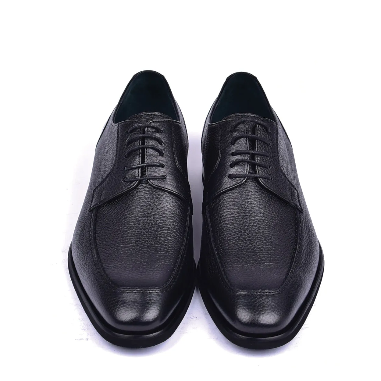 Corrente C0011 5876 Men's Shoes Black Deer-Skin Leather Derby Oxfords (CRT1445)