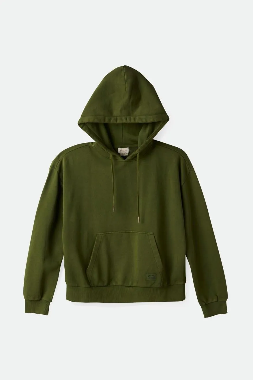 Cross Loop French Terry Hoodie - Chive