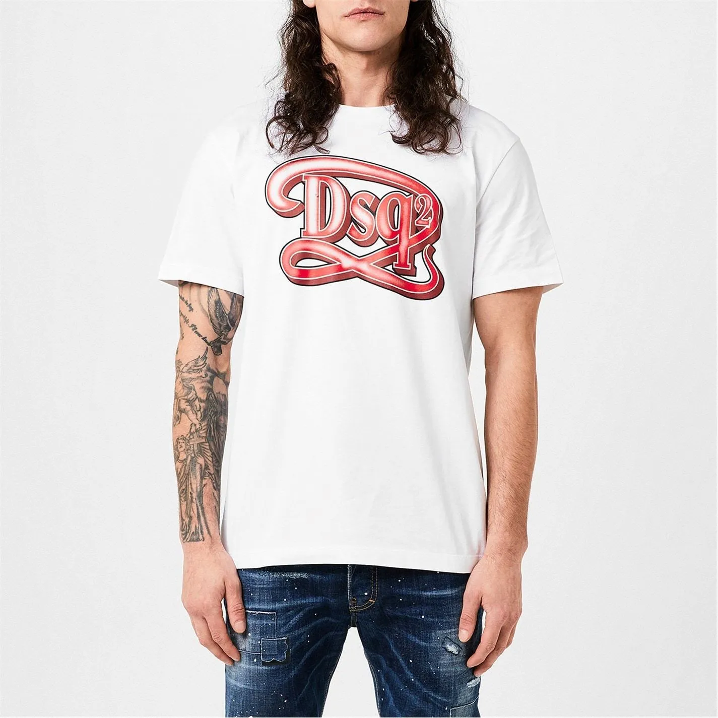 D SQUARED2  |Cotton Short Sleeves Bridal Logo Luxury Outlet T-Shirts