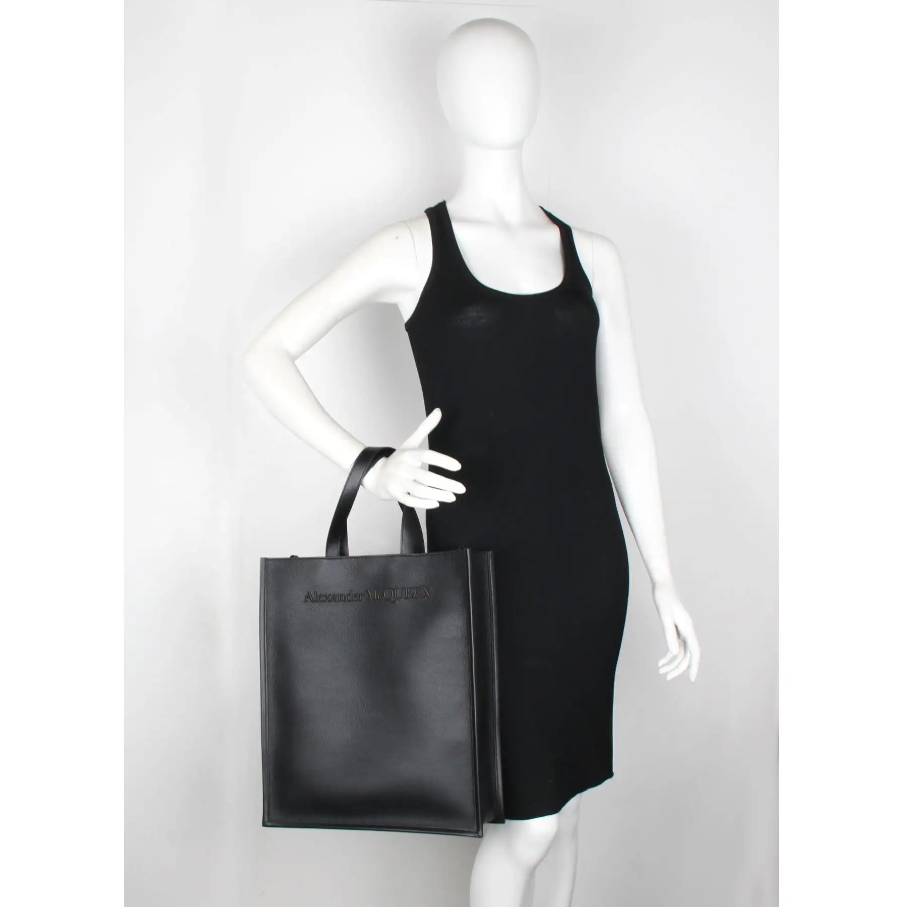 Edge N/S Tote with Strap, Black