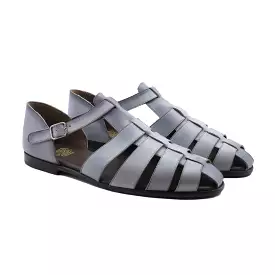 Ethereal - Men's Grey Calf Leather Sandal