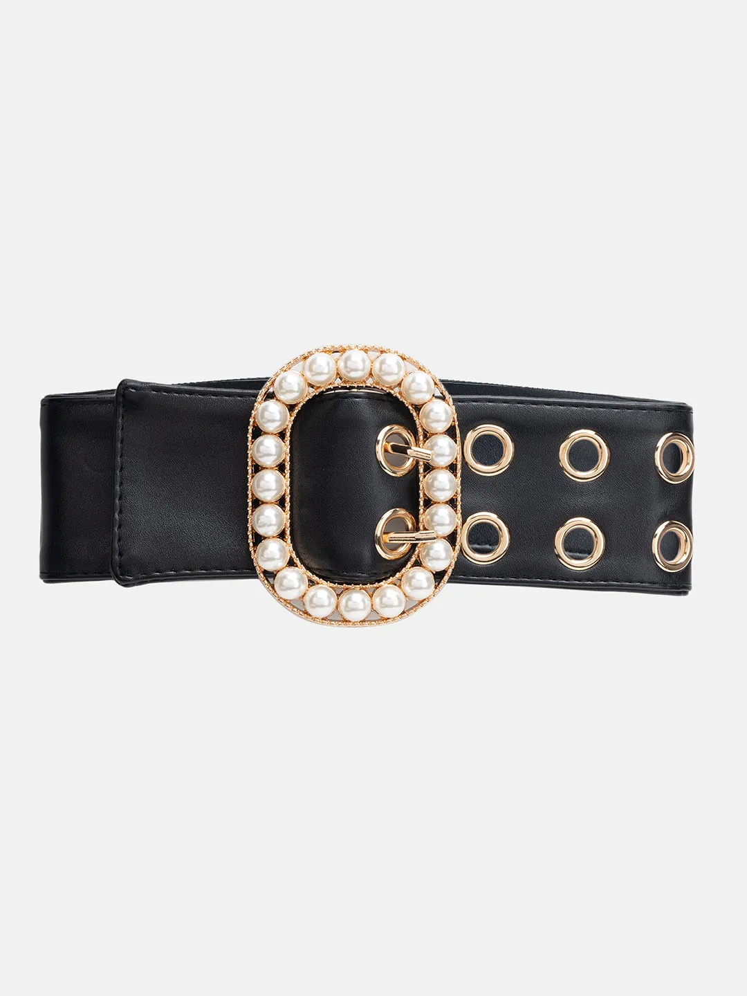 Eyelet Decor Embellished Belt