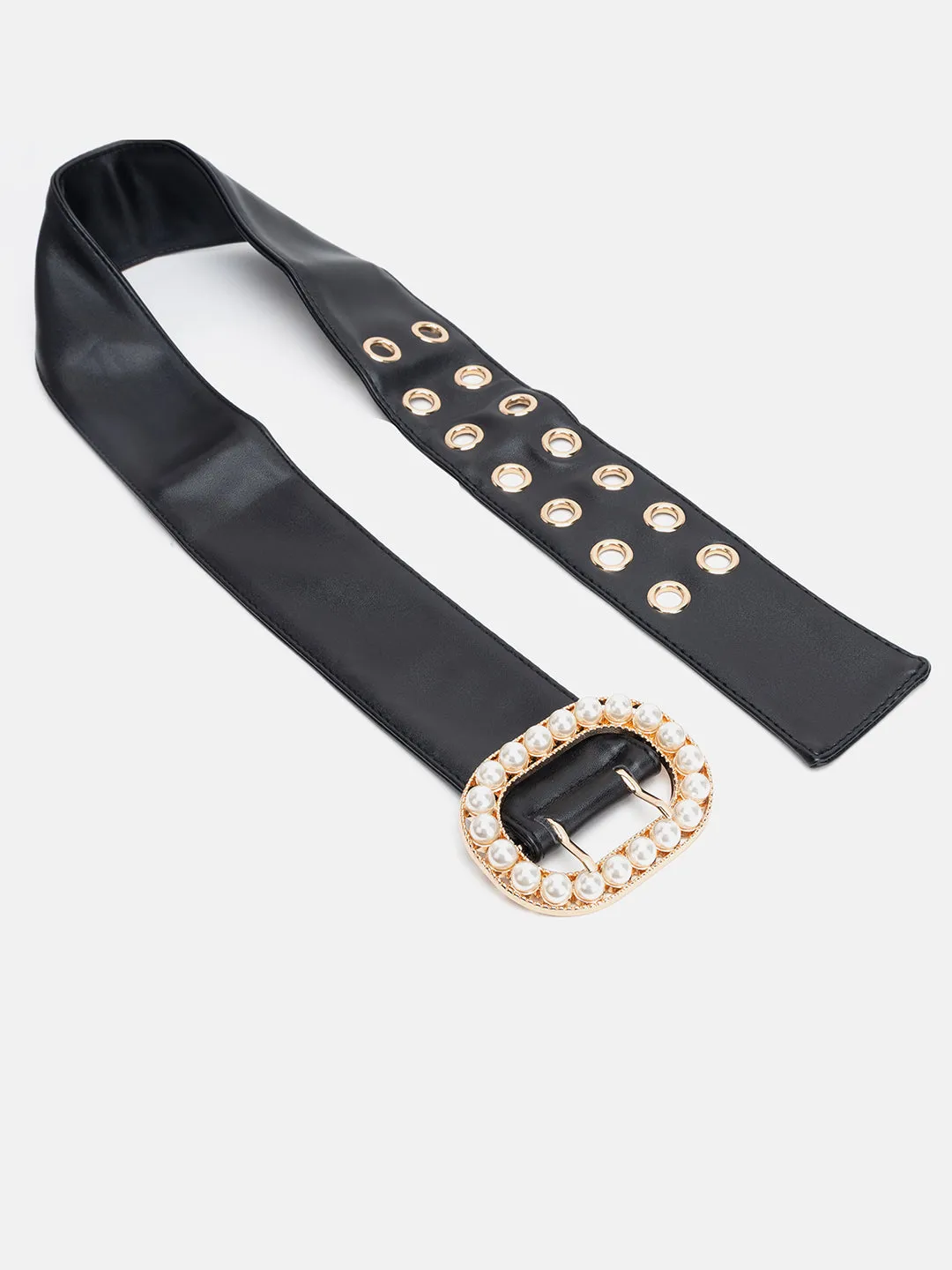 Eyelet Decor Embellished Belt