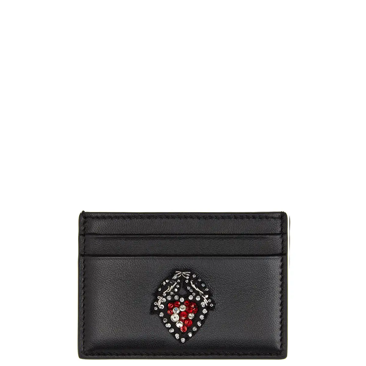 Flat Cardholder Heart, Black