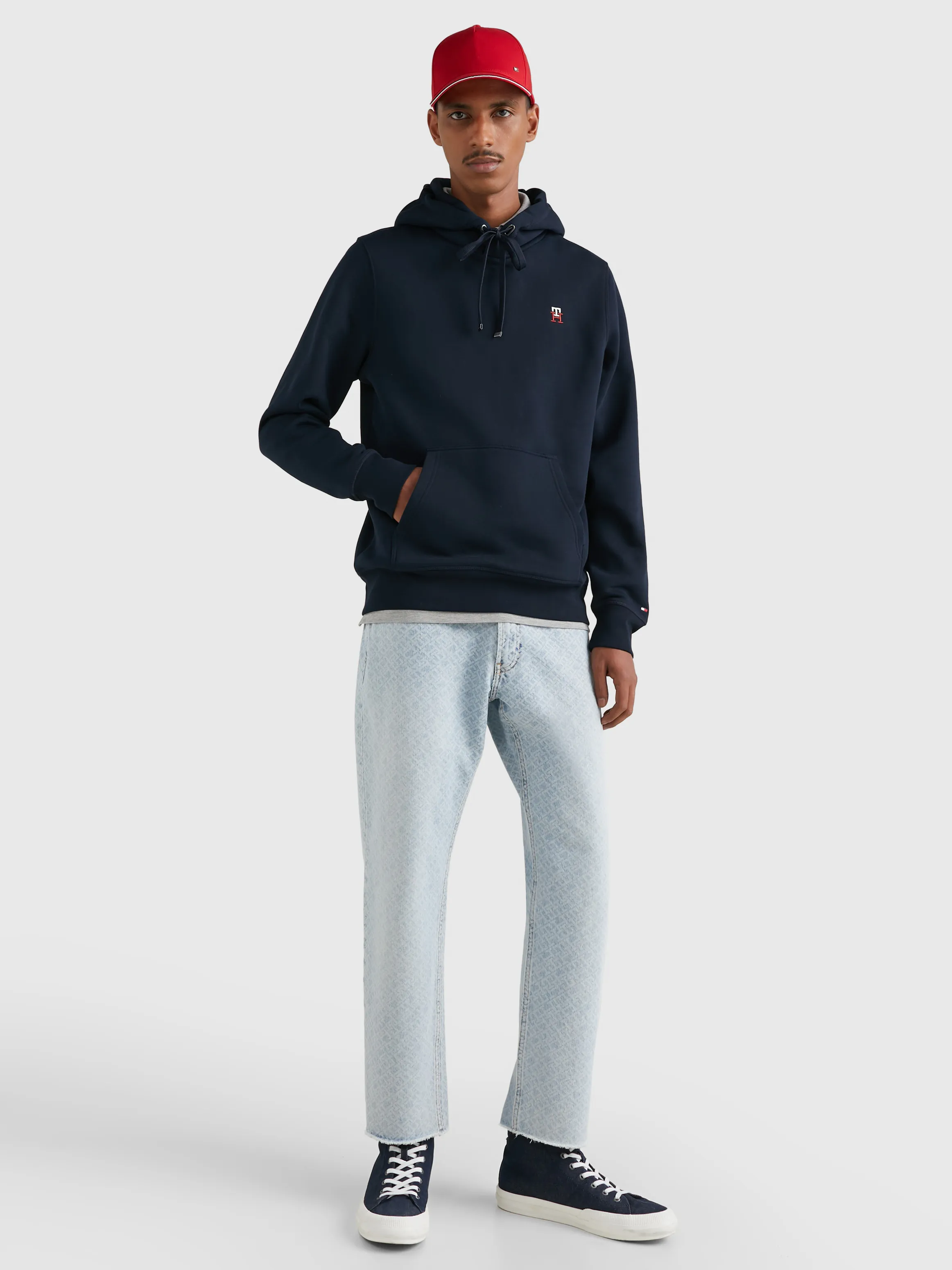 Fleece Monogram Hoodie | Sweatshirts & Hoodies | Tommy Hilfiger