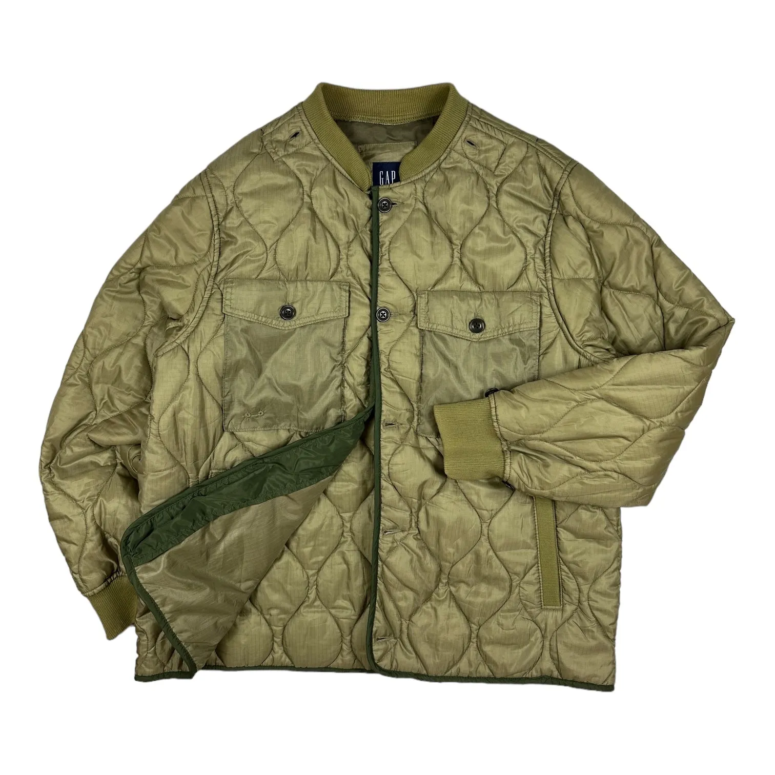 GAP Khaki Quilted Liner Jacket