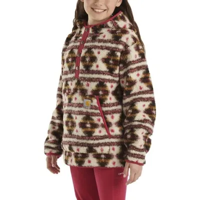 Girls' Carhartt Heavyweight Fleece 1/4 Snap Pullover