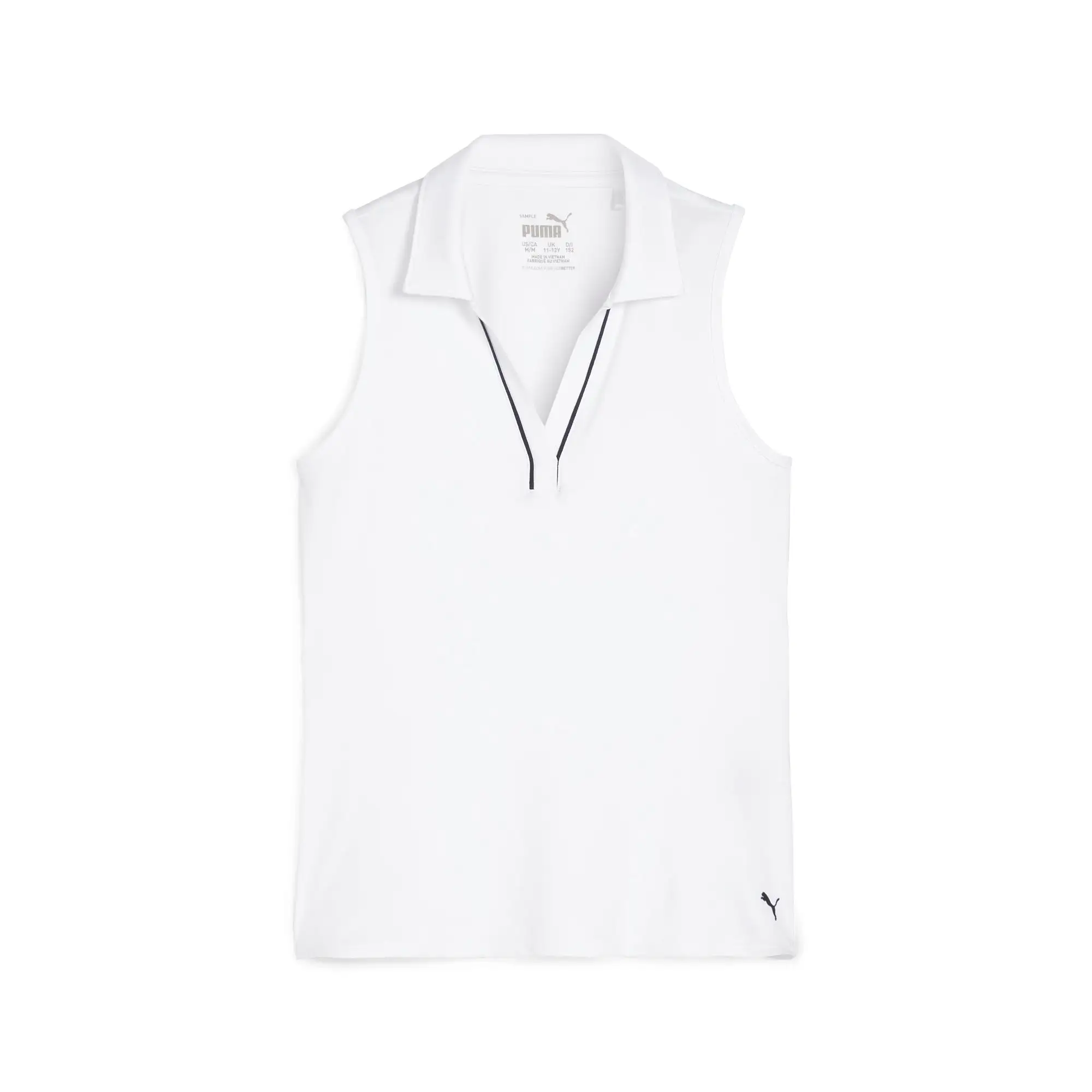 Girl's CLOUDSPUN Piped Sleeveless Golf Polo