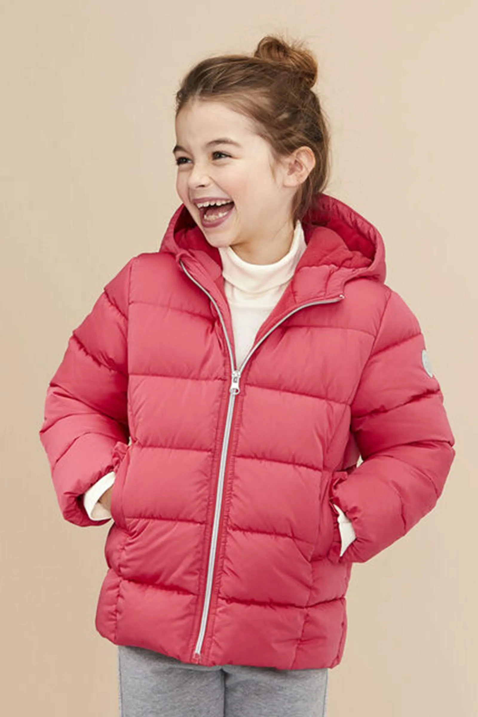 Girl's Pink Padded Jacket