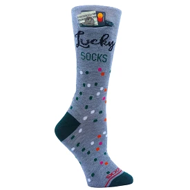 Grey Lucky Pocket Socks