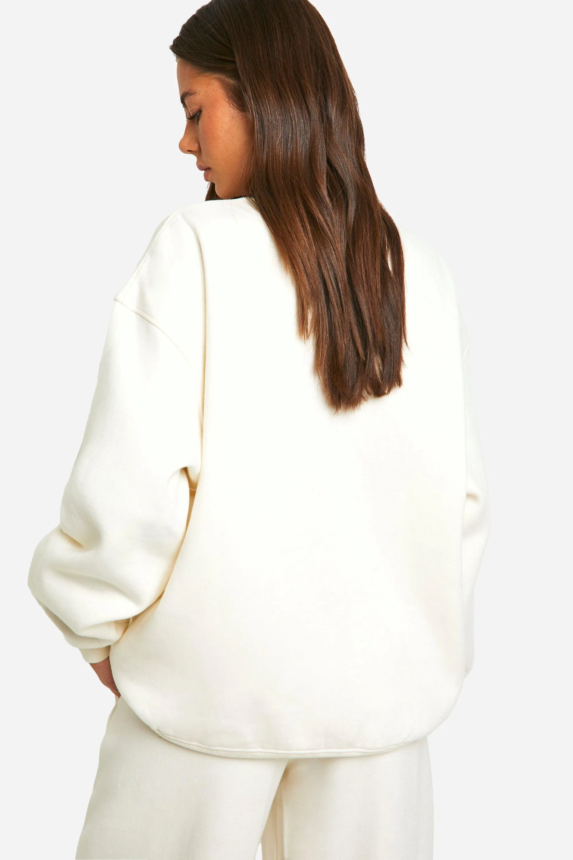 Hoodies & Sweatshirts | Dsgn Toweling Applique Oversized Sweatshirt | boohoo