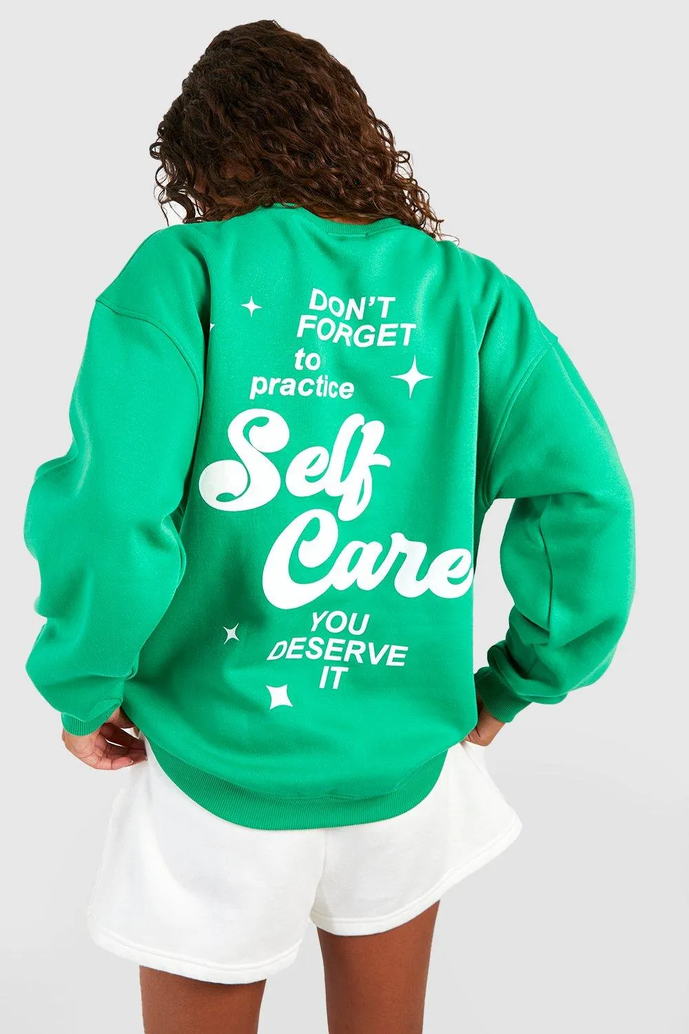 Hoodies & Sweatshirts | Tall Self Care Slogan Sweatshirt | boohoo