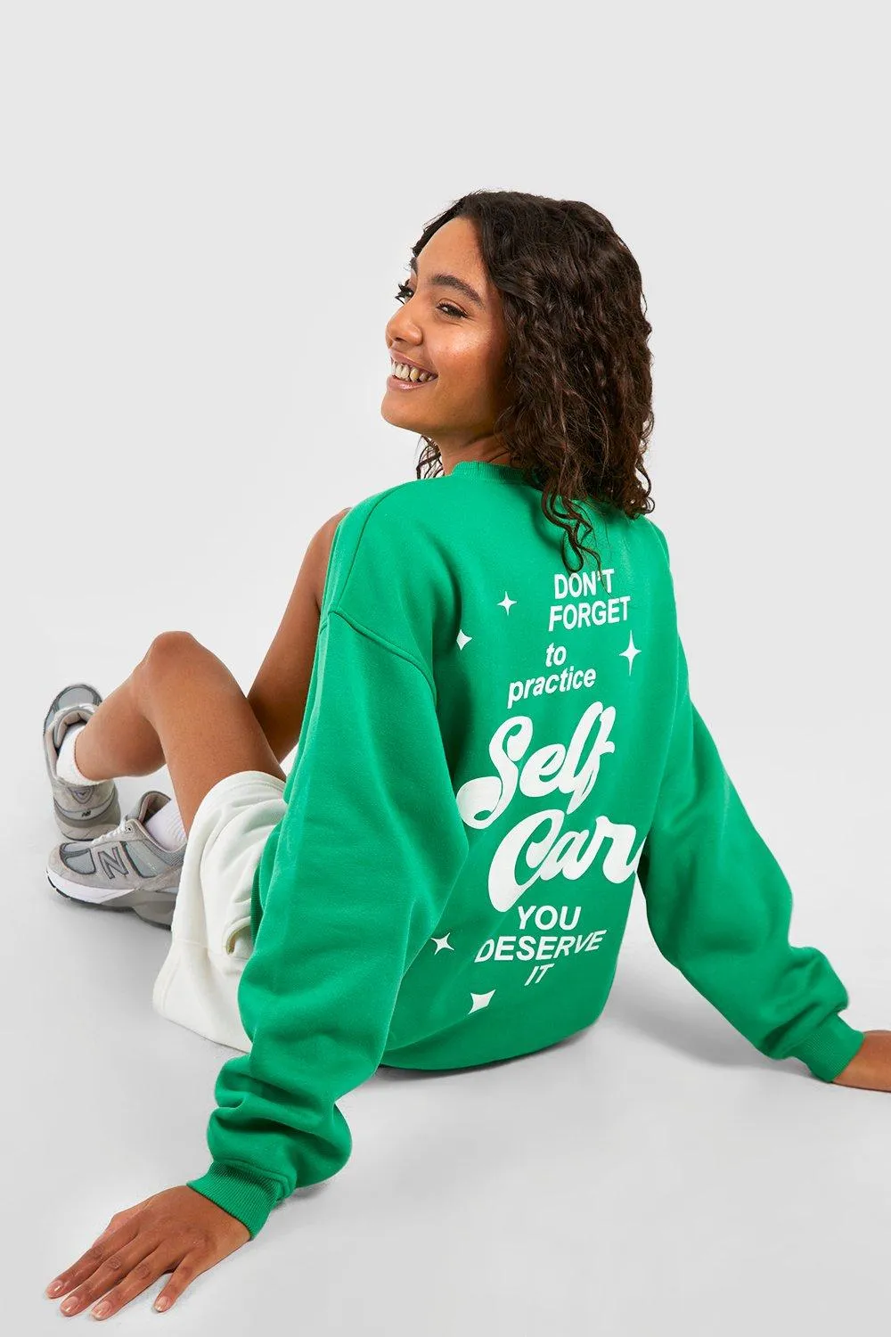 Hoodies & Sweatshirts | Tall Self Care Slogan Sweatshirt | boohoo