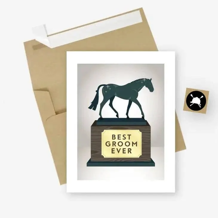 Hunt Seat Paper Co. - Best Groom Ever Equestrian Horse Greeting Card