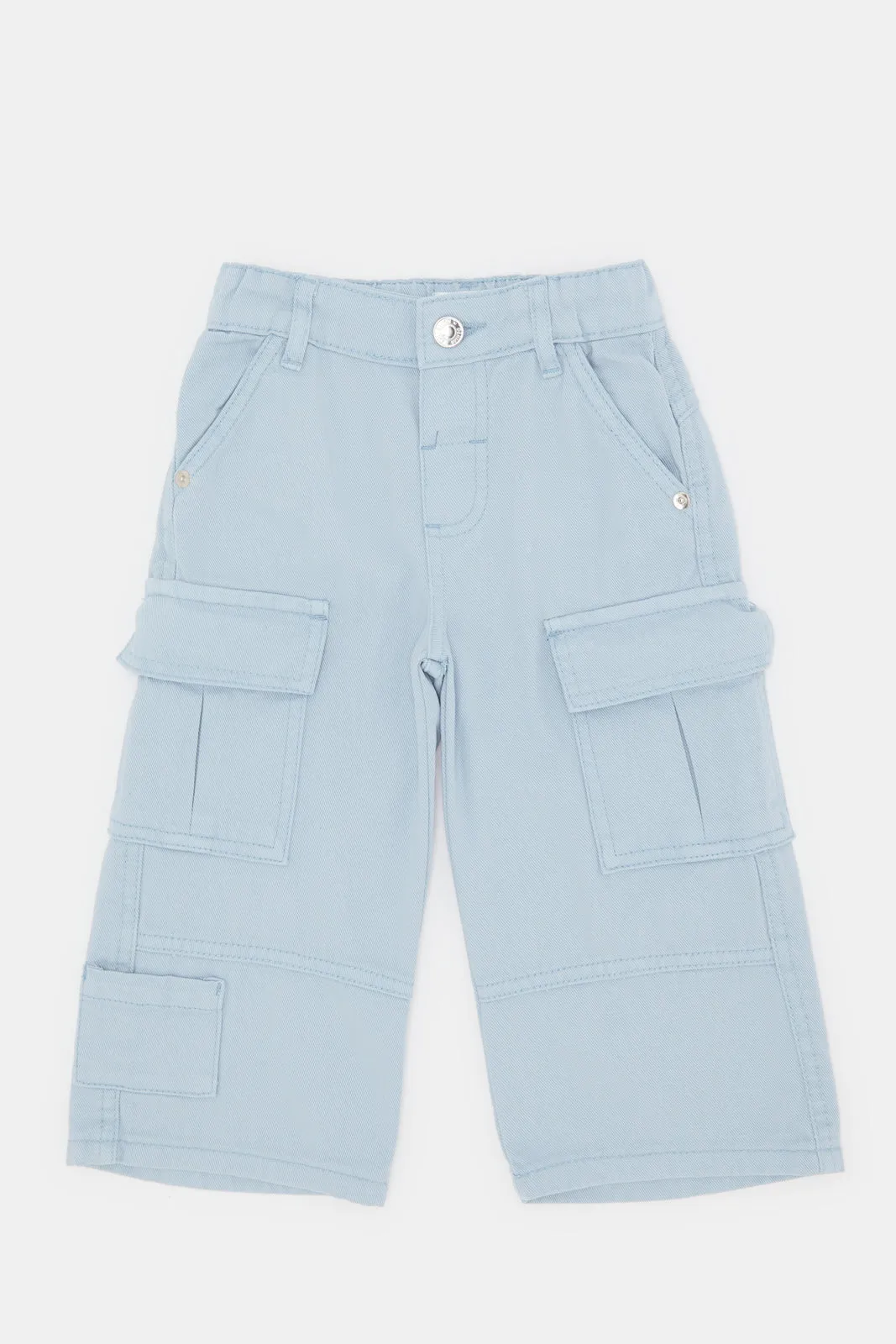 Infant Girls Blue Baggy Jeans