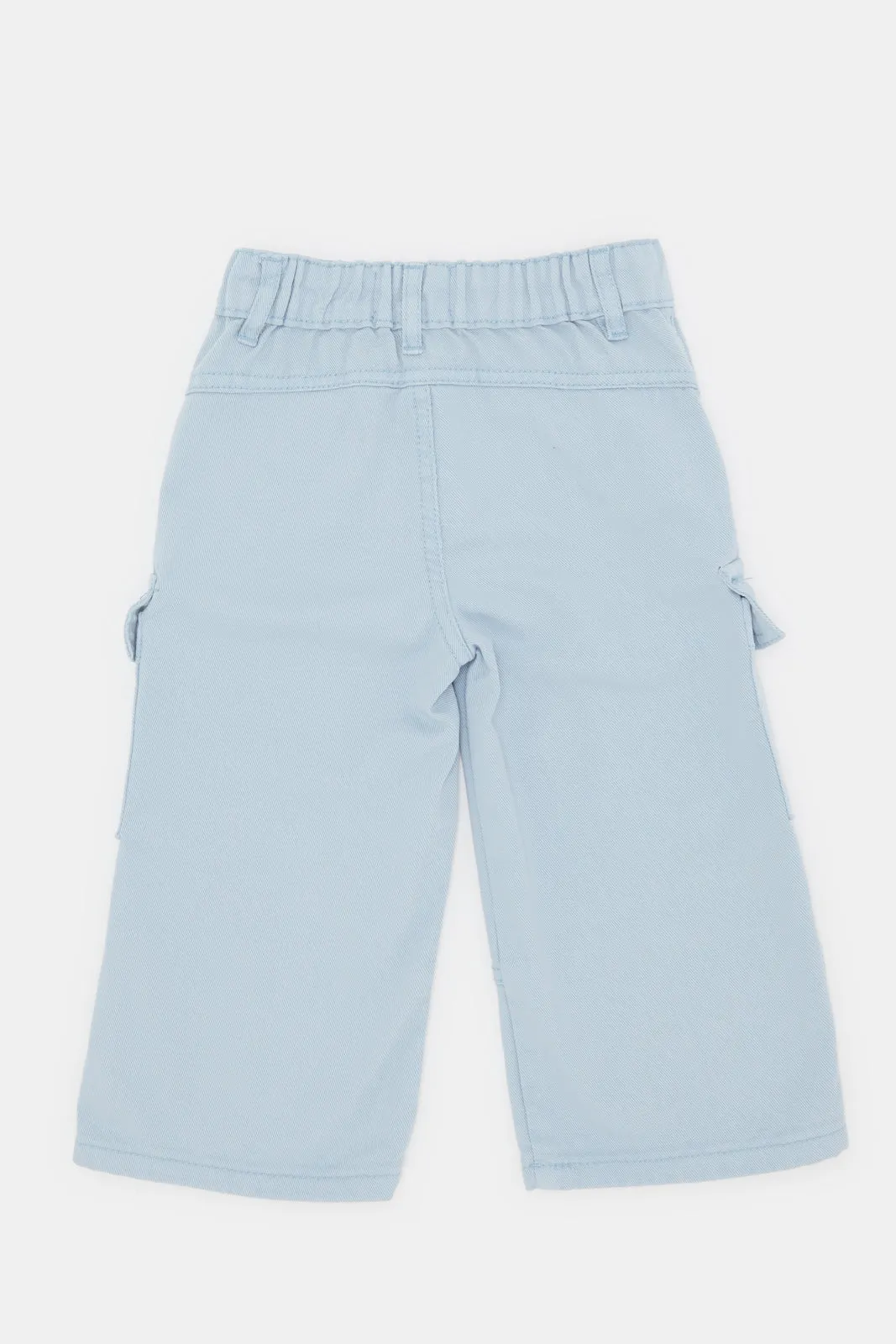 Infant Girls Blue Baggy Jeans